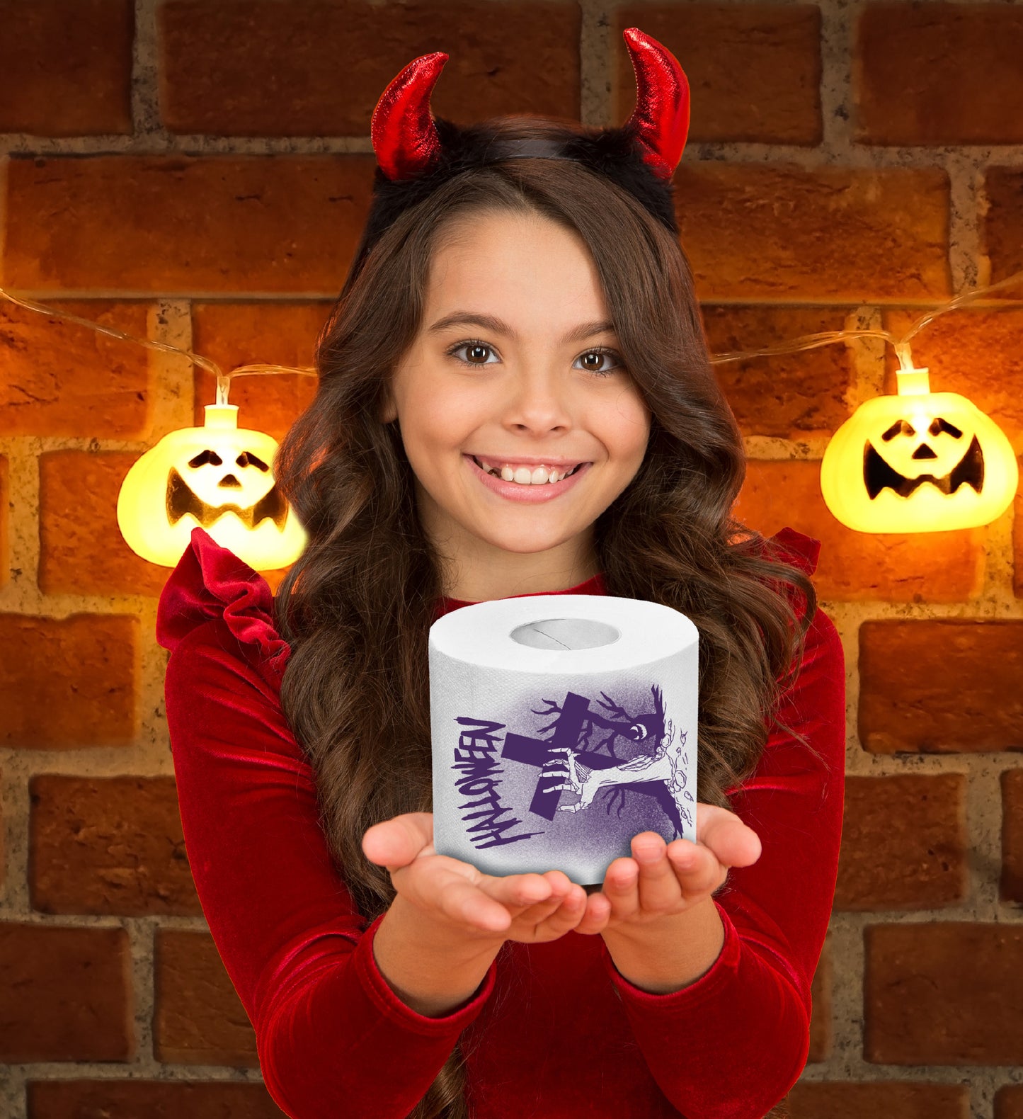 Printed TP Halloween Horror Night Printed Toilet Paper Gag Gift – 500 Sheets