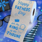 Printed TP Happy Fathers Day For the King of the Throne Toilet Paper, 500 Sheet