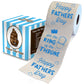 Printed TP Happy Fathers Day For the King of the Throne Toilet Paper, 500 Sheet