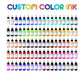 Custom Color Ink